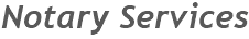 Notary Services